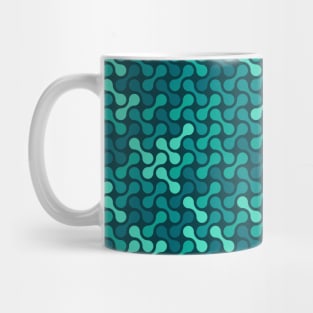 Metaballs Pattern (Teal) Mug